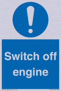 Switch off engine